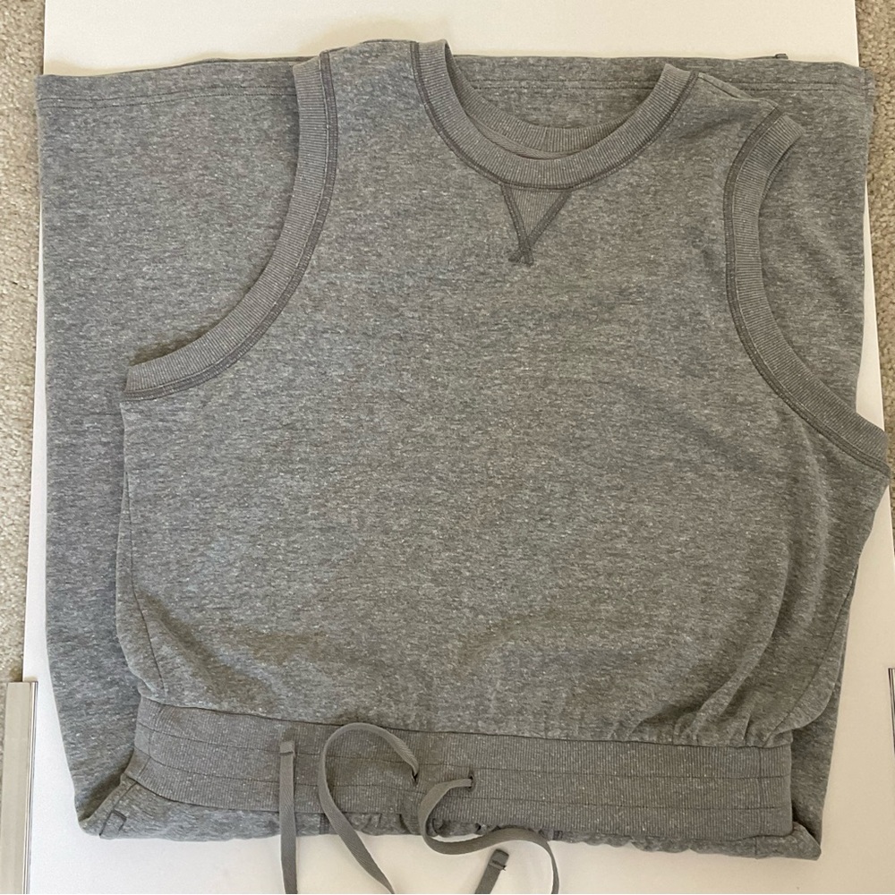Prana Cozy Up Beach Hopper Hemp Sweatshirt Dress Heather Gray Size XL - Picture 10 of 13